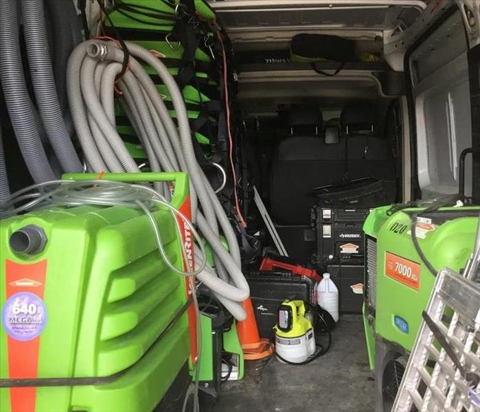 SERVPRO Van Mitigation Equipment